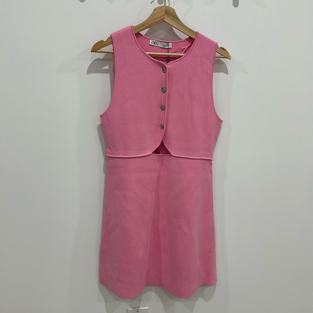 Zara pink dress. Size medium. BNWT